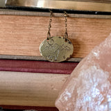 Woodland Wolf Oval Necklace