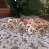 Birth Flower Studs+ Charm Necklace Set