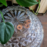 Hand-Stamped Birth Flower Charm Necklace