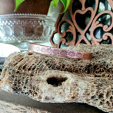 Hand-Stamped Cuff Bracelet {Lotus}