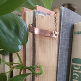 Hand-stamped Birth Flower Bar Bracelet {Single}