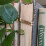 Hand-stamped Birth Flower Bar Bracelet {Single}