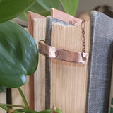 Hand-stamped Birth Flower Bar Bracelet {Single}