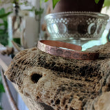 Hand-Stamped Cuff Bracelet {Lotus}