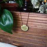 Mountain Range Oval Necklace