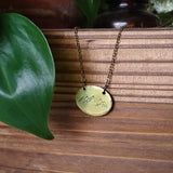 Mountain Range Oval Necklace