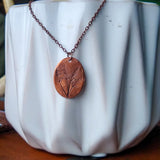 Lavender Oval Pendant Necklace