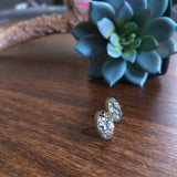 Crushed Pyrite Earrings