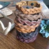 Braided Leather Bracelets {SM}