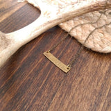 Wanderer Brass Bar Necklace