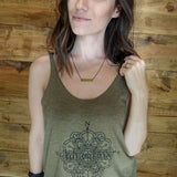 Custom Horizontal Brass Bar Layering Necklace