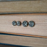 Crushed Pyrite Earrings