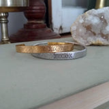 Moon Phase Metal Cuff Bracelet {Hypoallergenic Aluminum}