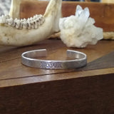 Moon Phase Metal Cuff Bracelet {Hypoallergenic Aluminum}