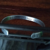 Keep Fucking Going Cuff Bracelet