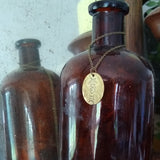 Moon Phase Vertical Oval Necklace