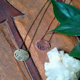 Moon + Forest Oval Necklace