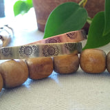 Hand-stamped Patterned Cuff Bracelet {You are my Sunshine}
