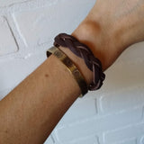 Hand-stamped Patterned Cuff Bracelet {You are my Sunshine}