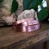 Hammered Metal Cuff Bracelet {Copper}