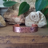 Hammered Metal Cuff Bracelet {Copper}
