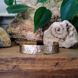 Hammered Metal Cuff Bracelet {Brass}