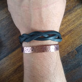 Hammered Metal Cuff Bracelet {Copper}