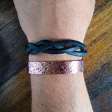 Hammered Metal Cuff Bracelet {Copper}