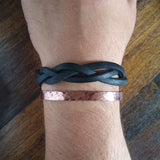 Hammered Metal Cuff Bracelet {Copper}