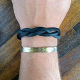 Hammered Metal Cuff Bracelet {Brass}