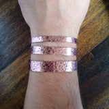 Hammered Metal Cuff Bracelet {Copper}