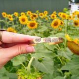 Hand-stamped Patterned Cuff Bracelet {You are my Sunshine}