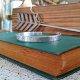 Hand-stamped Patterned Cuff Bracelet {Apple}