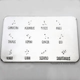 Constellation Hand-stamped Stud Earrings {Brass}