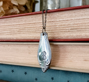 Upcycled Initial Necklace
