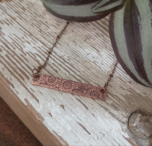 You Are My Sunshine Bar Necklace
