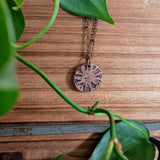 Woodland Stargazing Disc Pendant Necklace