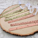 Hand-stamped Metal Bookmark