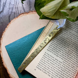 Hand-stamped Metal Bookmark