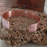 Hand-stamped Patterned Cuff Bracelet {Fourth Wing}