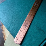 Hand-stamped Metal Bookmark