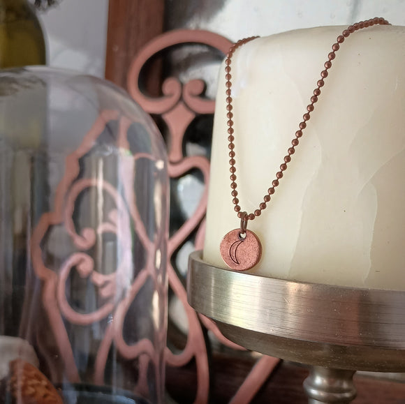 Crescent Moon Pendant Necklace