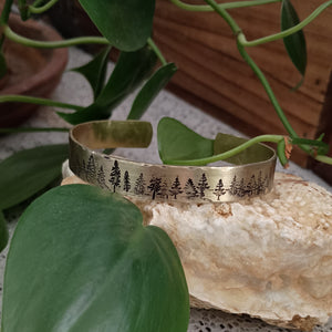 Bigfoot Sighting Woodland Cuff Bracelet