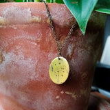 Bouquet Oval Pendant Necklace