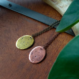 Bouquet Oval Pendant Necklace