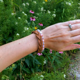 Braided Leather Bracelet {Camel}