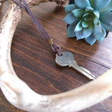 Handstamped Key Necklace - restore