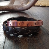Hand-stamped Patterned Cuff Bracelet {Antlers}