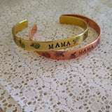 Hand-stamped Patterned Cuff Bracelet {Floral+MAMA}