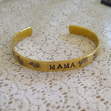 Hand-stamped Patterned Cuff Bracelet {Floral+MAMA}